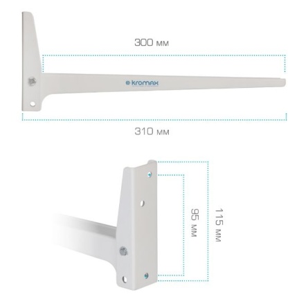 Кронштейн Kromax MICRO-4 white фото 4