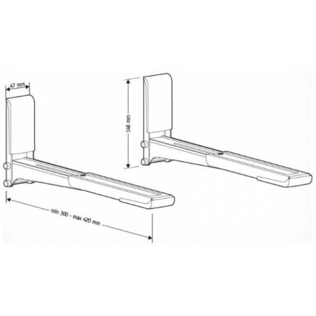 Кронштейн HOLDER MWS-2003 металлик фото 2