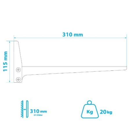Кронштейн Kromax MICRO-4 silver фото 5