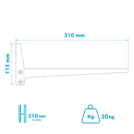 Кронштейн Kromax MICRO-4 white фото 6